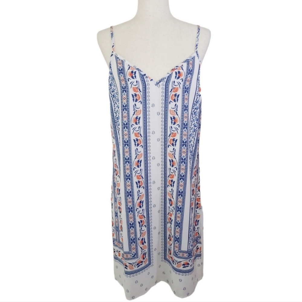 Current Air Floral Vneck Slip Dress Size Large NEW